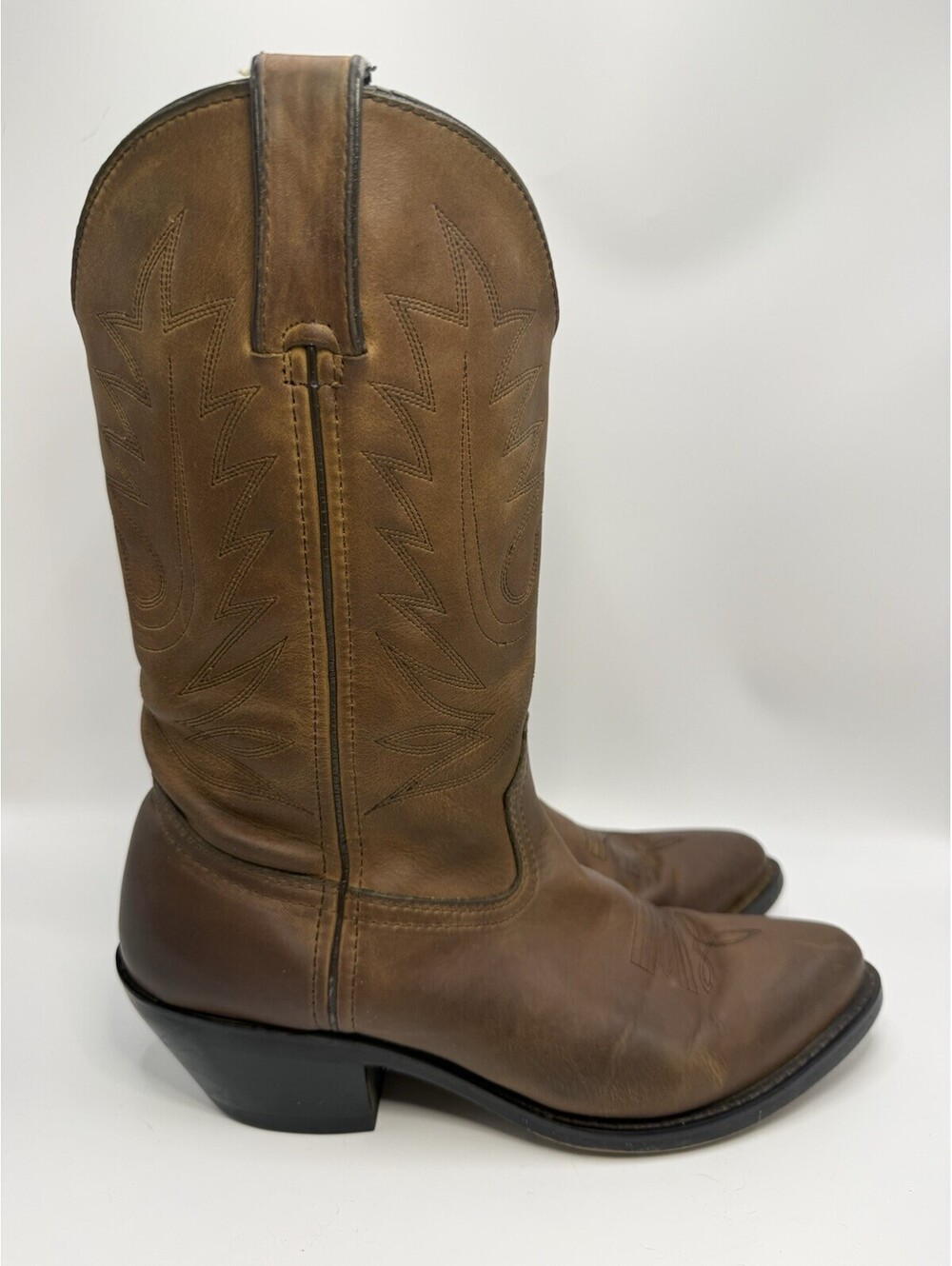 Durango RD4112 Western Boots Tan Brown Leather Cowboy Boots Womens Sz 8 M